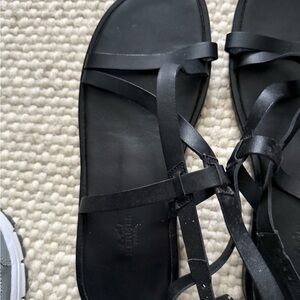 Hermes Black Sandals Sleek Minimalist Design